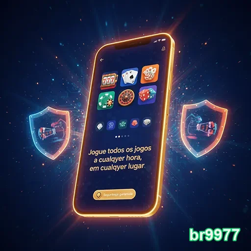 Usuário jogando cassino ao vivo no app br9977